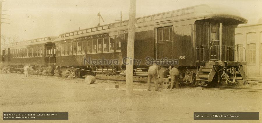 Postcard: Central New England Railroad combine #66